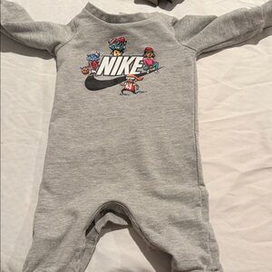 Nike Kids Gray One Piece with Logo